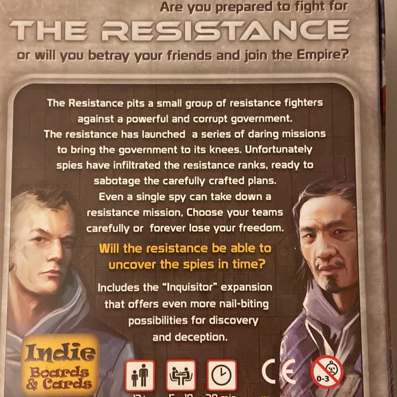 Indie Boards And Cards Don Eskridge’s The Resistance Party Game - Picture 3 of 4